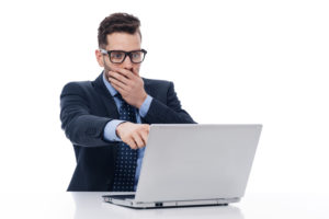 Surprised business man