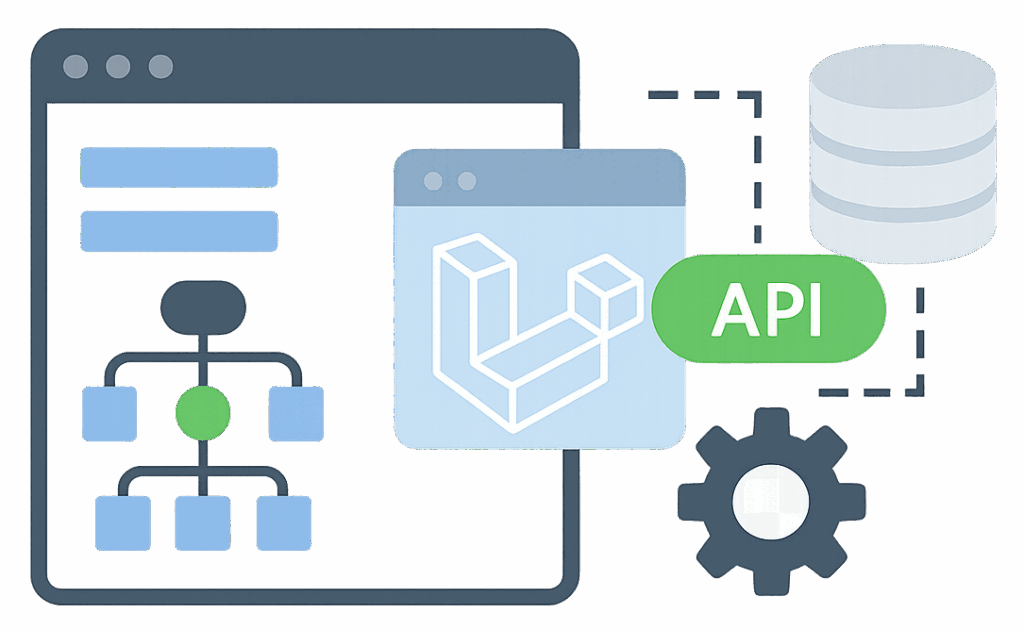 Illustration representing custom development