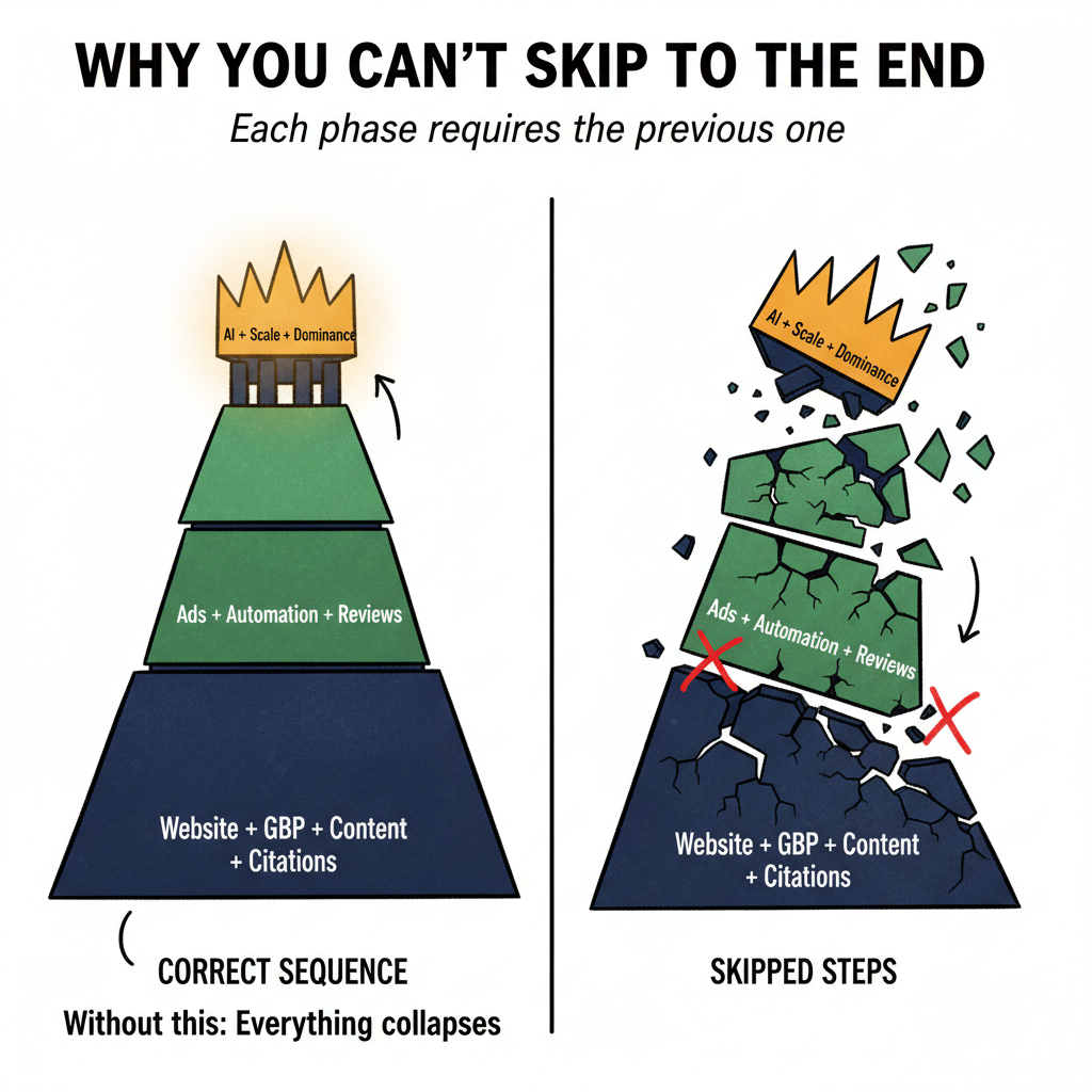 Why You Can't Skip to the End - Each phase requires the previous one