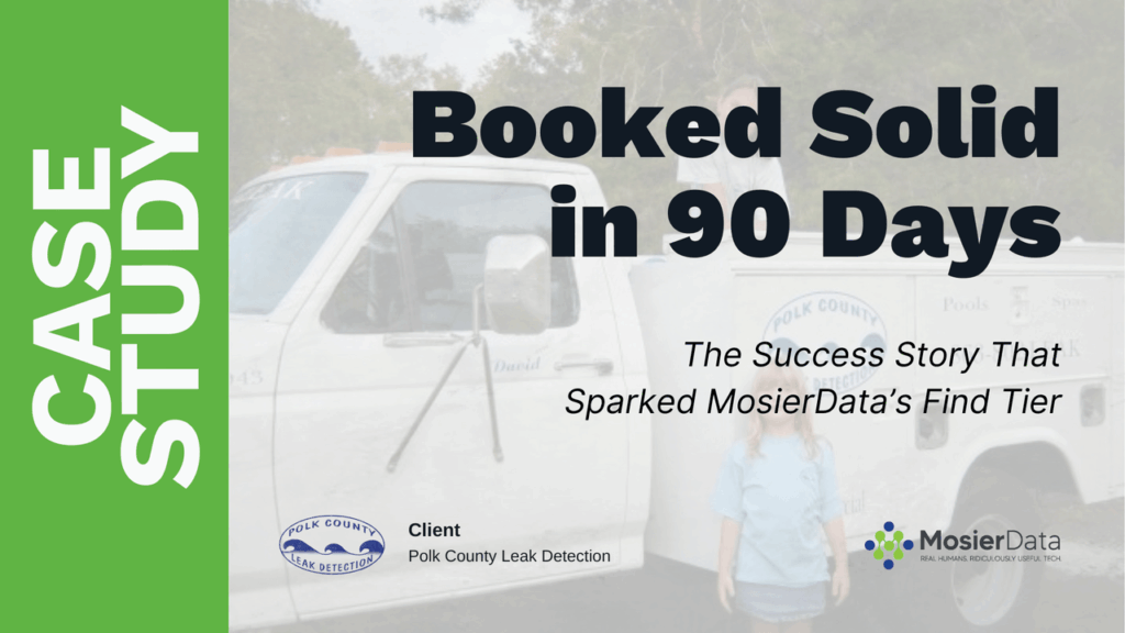 Booked Solid in 90 Days: The Success Story That Sparked MosierData’s Find Tier -- Graphic