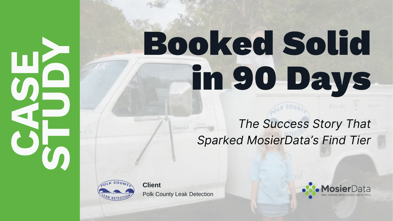 Booked Solid in 90 Days: The Success Story That Sparked MosierData’s Find Tier -- Graphic